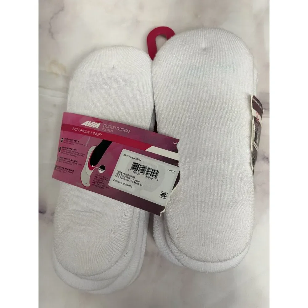 Avia Performance No Show Liner 10 Pairs